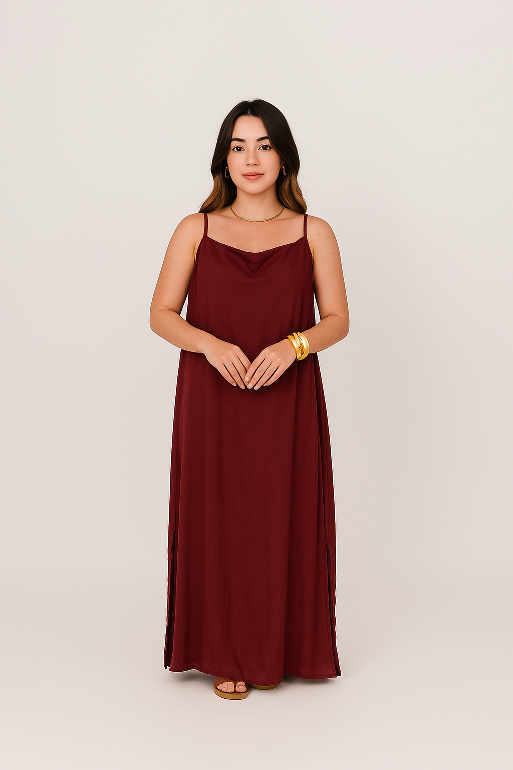 Vestido Essencial Duna | Marrom