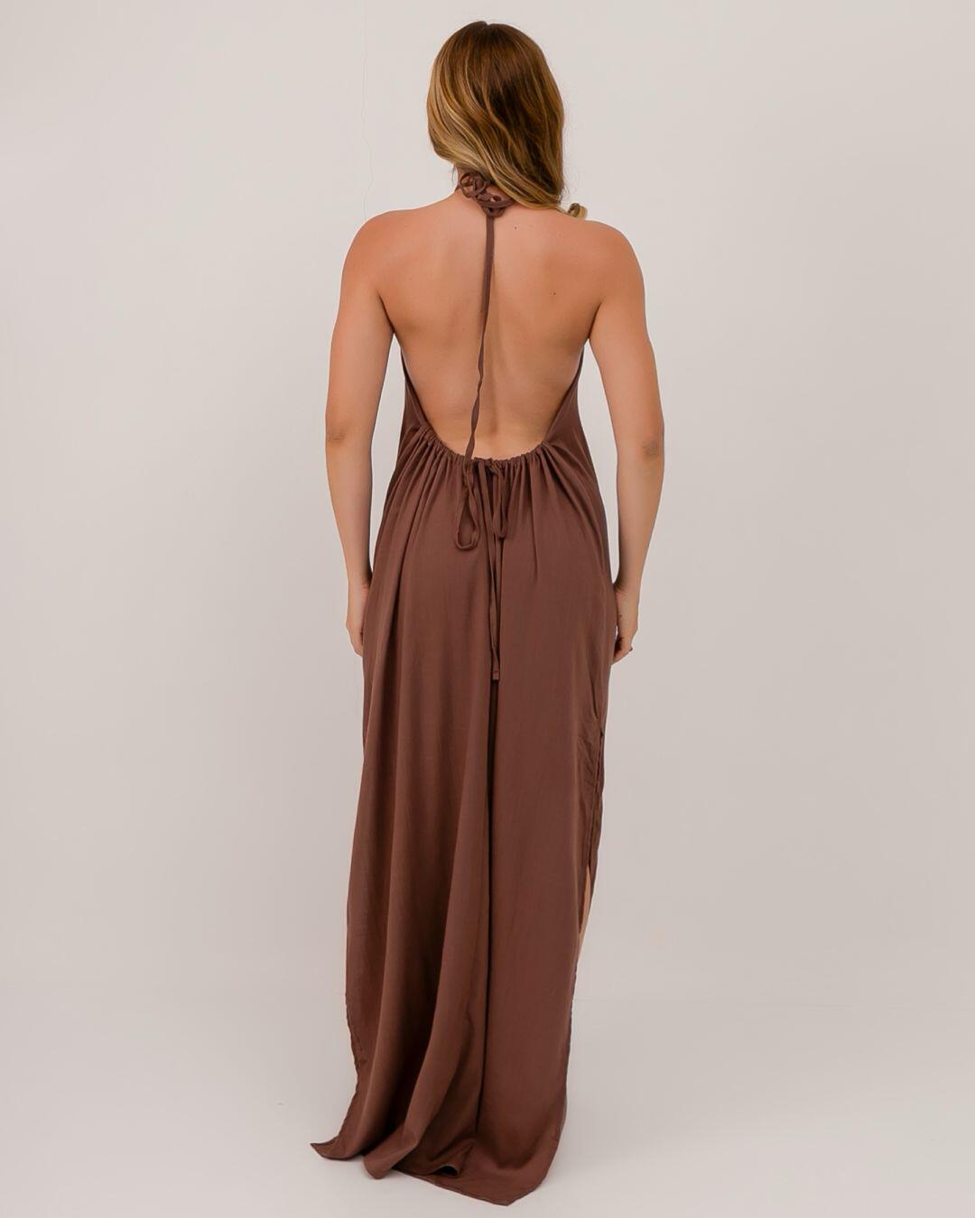 Vestido Essencial Serena | Marrom Claro