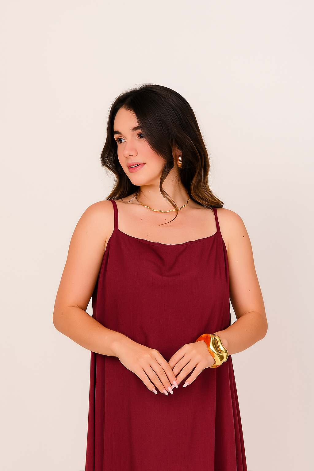 Vestido Essencial Duna | Marrom