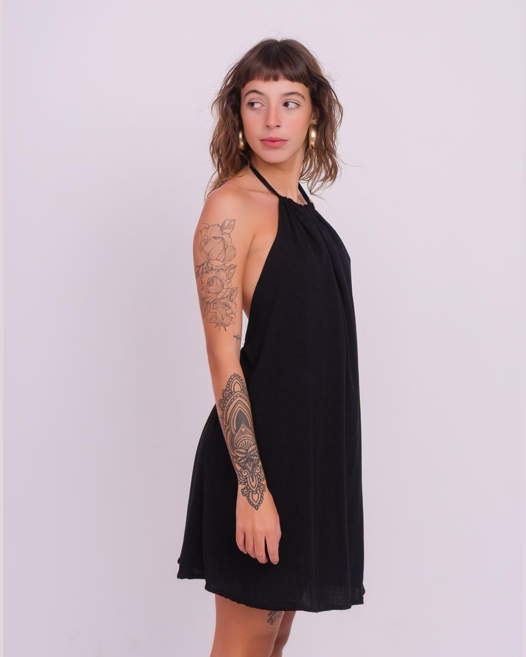 Vestido Essencial Marfim | Preto