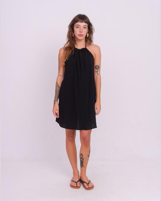 Vestido Essencial Marfim | Preto
